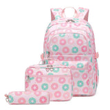 BACKPACKS FOR SCHOOL DONUT 3 PIECE SET GIRLS_CWAB5458