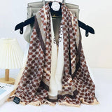 LETTER PRINT SCARF CHIC WINTER WRAP GIFT SHAWL_CWASC0912