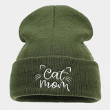 Warm Pile Hat Embroidered Knitted Hat_Cwah1596