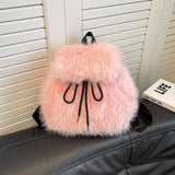 Winter Fashion All-Match Lightweight Plush Backpack_Cwab3929