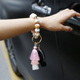 RETRO DUAL PURPOSE TASSEL BRACELET KEYCHAIN_CWMM1213
