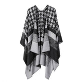 SOLID COLOR DOUBLE SIDED CAPE SHAWL OUTER CAPE_CWASC2132