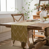 GEOMETRIC TASSEL VERSATILE TABLE RUNNER_CWMM1020