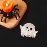 Cwaha1613_Halloween White Ghost Cartoon Emoji Hair Claw Clip