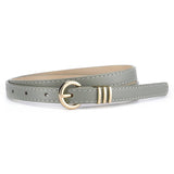 Vintage Leather Skinny Womens Belt