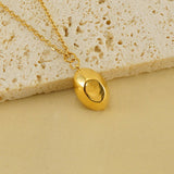 18K GOLD INGOT SET WITH PEARL PENDANT NECKLACE_CWAJE0693