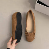 RED WEDGE BALLET FLATS FOR WOMEN FAIRY STYLE_CWSHF0090