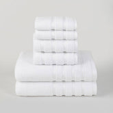 SIX PIECE SOFT ABSORBENT FACE AND BATH TOWEL SET_CWMM2283
