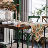 AMERICAN COUNTRY SUNFLOWER JACQUARD TABLECLOTH_CWMM0996