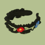 SWEET FLORAL WIDE BRIMMED HAND WOVEN HEADBAND_CWAHA1322