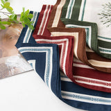 Versatile Shirt Retro Plant Print Square Scarf_Cwasc0924