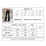 V-Waist Slimming Micro-Trumpet Slim-Fit Pants