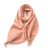 FASHION SCARF SOFT FAUX CASHMERE WITH TASSELS_CWASC0174