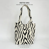 NEW NICHE DESIGN PATTERN KNITTED SHOULDER HANDBAG_CWAB2377