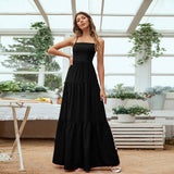 Waistband Halter Temperament Swing Long Dress