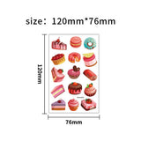 FOODIE TATTOO STICKERS BURGER CAKE CANDLES_CWMM8396