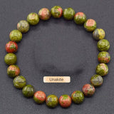 Crystal Natural Stone Beaded Bracelet Unisex_Cwmm11267