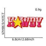 PINK GIRL WESTERN COWBOY GIRL CARTOON STICKER_CWMM4036