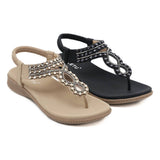 CRYSTAL BEADED DECORATIVE PINCH TOE SANDALS_CWSHS0507