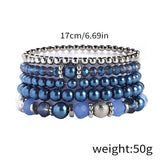 SIMPLE CRYSTAL BEADED STRETCH BRACELET SET_CWMM3529