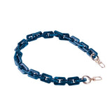 ACRYLIC SQUARE MULTI COLOR BAG CHAIN BAG STRAP_CWMM5093