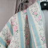 STRIPED FLORAL PRINT LOOSE QUILTED JACKET_CWOJA1552