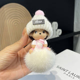 CUTE CARTOON MONCHHICHI CAR KEYCHAIN PENDANT_CWMM2502