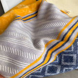 Fresh Floral Winter Tassel Scarf Soft Cashmere_Cwasc03248