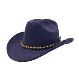 SUEDE COWBOY FEDORA HAT WESTERN ETHNIC STYLE_CWAH04416