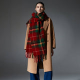 CHRISTMAS PLAID SCARF RED GREEN WINTER WRAP_CWASC1275