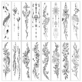 SEXY FLORAL SLEEVE TATTOOS BIKINI CHEST ART_CWMM8241