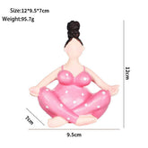 EUROPEAN YOGA GIRL RESIN DESK ORNAMENT_CWMM9882