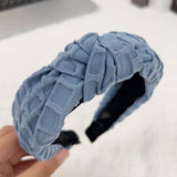 SOLID COLOR CROSS KNOT WIDE BRIM HEADBAND_CWAHA2083