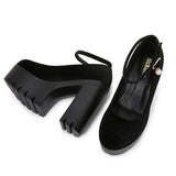 ROUND TOE FLAT BUCKLE PLATFORM HIGH HEELS_CWSHS0648
