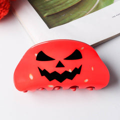Pumpkin Grimace Halloween Grab Bobby Pins