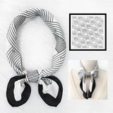 GEOMETRIC SCARF ELEGANT PRINT SQUARE FOR WOMEN_CWASC1166