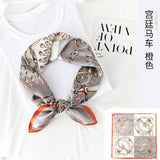 23 SILK FEELING SCARF SQUARE SATIN HEAD SCARF _CWASC0257