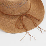 OUTDOOR BREATHABLE WESTERN COWBOY STRAW HAT_CWAH1193