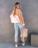 Waffle Patchwork Short Washable Coat