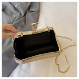 SHOULDER EVENING BAG CHAIN SQUARE BAG CLUTCH BAG_CWAB3253