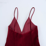 Wome V Vet Mini Dress French Fashion Style_Cwdmd5810