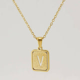 FASHION 26LETTER STAINLESS STEEL PENDANT NECKLACE_CWAJE0678