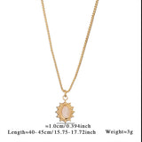 MINIMALIST HEART NECKLACE WITH BLUE TIGERS EYE_CWMM8820