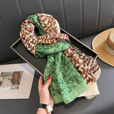 Plaid Cotton Linen Scarf Lightweight Wrap Shawl_Cwasc0595