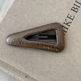 Faux Leather Geometric Bb Clip Elegant Hairpin_Cwaha08051