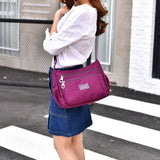SIMPLE WATERPROOF NYLON CROSSBODY SHOULDER BAG_CWASC1733
