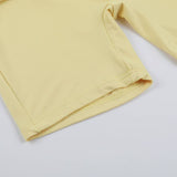 Square Neck Pleated Trendy Crop Top Set