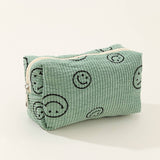 SIMPLE SMILING FACE MEDIUM COSMETIC BAG_CWAB1035