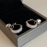 Valentines Day Zircon Heart Earrings For Women