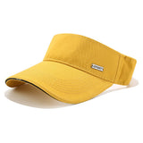SPORT METAL LOGO VISOR HAT OUTDOOR SUNSHADE CAP_CWAH3297